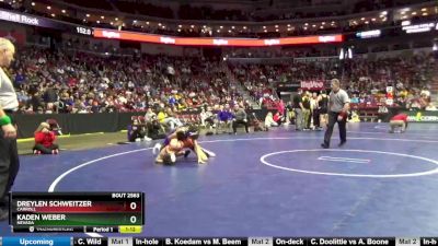 2A-113 lbs Cons. Semi - Kaden Weber, Nevada vs Dreylen Schweitzer, Carroll