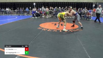 220 lbs Round Of 16 - Elijah Bender, Dansville, vs William Applegarth, Rockville, MD