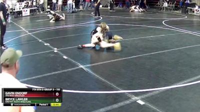 110 lbs Cons. Round 2 - Bryce Lawler, Gretna Youth Wrestling vs Gavin Endorf, The Best Wrestler