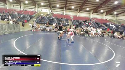 138 lbs Semis & Wb (16 Team) - Gage Clothier, Montana 1 vs MANNY SALDATE, Nevada GOLD