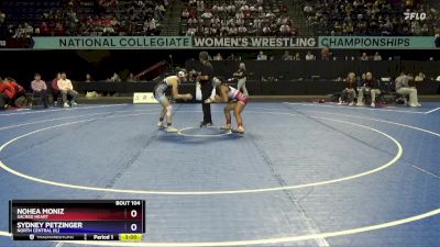 116 lbs Champ. Round 2 - Nohea Moniz, Sacred Heart vs Sydney Petzinger, North Central (IL)