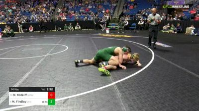 141 lbs Consi of 8 #2 - McGwire Midkiff, North Dakota State vs Matt Findlay, Utah Valley