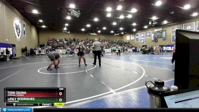 235 lbs Cons. Round 1 - Lesly Rodriguez, Caruthers vs Toni Osuna, Matilda Torres