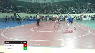 100 lbs Round Of 32 - Keaton Gonzalez, Duncan Demons vs Eli Burns, Piedmont