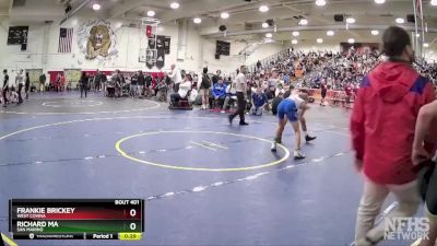 113 lbs Cons. Round 3 - Frankie Brickey, West Covina vs Richard Ma, San Marino