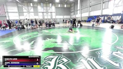 87 lbs Quarterfinal - Kaelyn Leos, CA vs Hope Johnson, OR