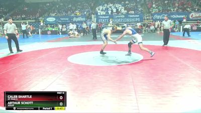 D 1 165 lbs Cons. Semi - Arthur Schott, Jesuit vs Caleb Shartle, St. Paul`s