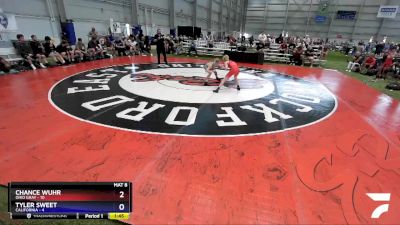 88 lbs Placement Matches (16 Team) - Chance Wuhr, Ohio Gray vs Tyler Sweet, California