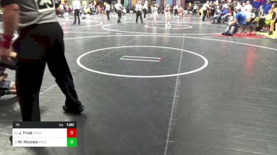 70 lbs Round Of 32 - Jayce Frisk, Franklin Regional vs Michael Nicosia, Pocono Mtn East