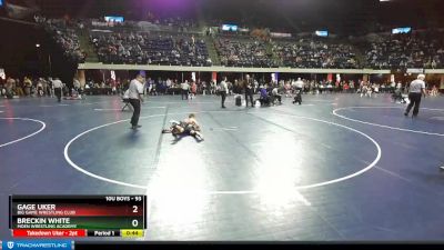 93 lbs Round 5 - Breckin White, Moen Wrestling Academy vs Gage Uker, Big Game Wrestling Club