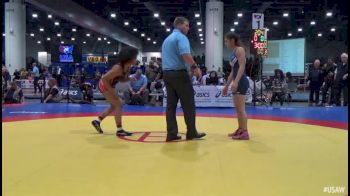 58 lbs Final - - Maya Nelson, Sunkist Kids Wrestling Club vs Teshya Alo, Titan Mercury Wrestling Club