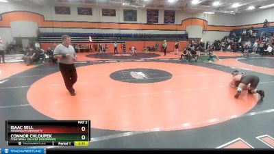 184 lbs Cons. Round 2 - Isaac Sell, Muskingum University vs Connor Chloupek, Concordia College (Moorhead)