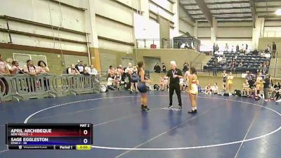 135 lbs Round 1 (3 Team) - Sage Eggleston, Utah 2 vs April Archibeque, New Mexico