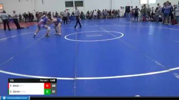 155 lbs Finals (2 Team) - Fischer West, JEFFERSON WC vs Easton Boren, ICON WRESTLING CLUB