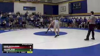 174 lbs Placement (16 Team) - David McCullough, Coast Guard vs Michael Ross, Johnson & Wales (RI)