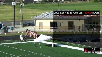 Girl's 1500m, Final 1 - Age 15 - 16