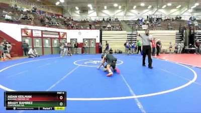 85-92 lbs Round 1 - Brady Ramirez, Contenders WA vs Aidan Keilman, Bulldog Premier WC