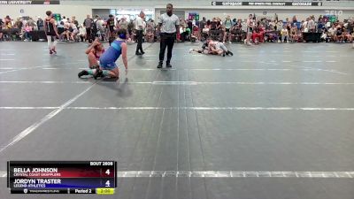 85-95 lbs Round 1 - Bella Johnson, Crystal Coast Grapplers vs Jordyn Traster, Legend Athletics