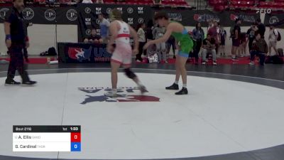 65 kg Cons 8 #1 - Austin Ellis, Sanderson Wrestling Academy vs Gus Cardinal, Thorobred Wrestling Club