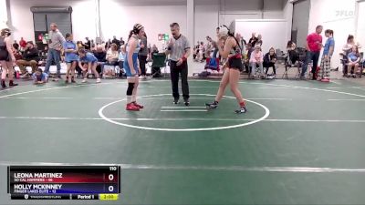 110 lbs Round 2 (6 Team) - Leona Martinez, So Cal Hammers vs Holly Mckinney, Finger Lakes Elite