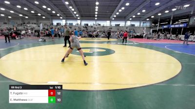 105 lbs Rr Rnd 3 - Trevor Fugate, Indiana Outlaws Silver vs Easton Matthews, Dueling Bandits