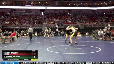 1A-182 lbs Quarterfinal - Cannon Joerger, Wapsie Valley vs Caden Ballou, Midland