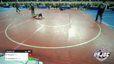 49 lbs Round Of 16 - Brady Buzbee, R.A.W. vs Brier Goldsberry, Weatherford Youth Wrestling