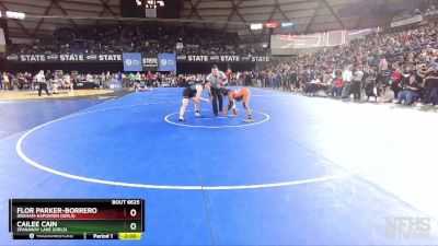 Girls 3A/4A 140 Quarterfinal - Cailee Cain, Spanaway Lake (Girls) vs Flor Parker-Borrero, Graham-Kapowsin (Girls)