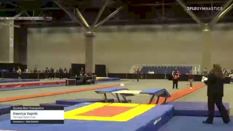 Kseniya Vapnik - Double Mini Trampoline, Tornado Sport Club - 2021 USA Gymnastics Championships