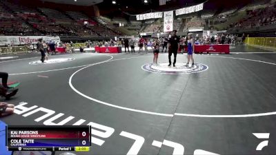 86 lbs Cons. Round 3 - Kai Parsons, Rough House Wrestling vs Cole Taite, California