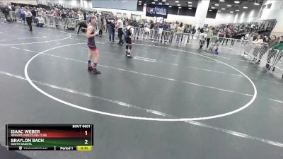 97 lbs Cons. Round 4 - Braylon Bach, South Dakota vs Isaac Weber, Ringers Wrestling Club