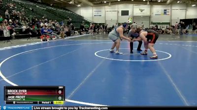 285 lbs Finals (8 Team) - Brock Dyer, Millard South vs Jase Frost, Lincoln East