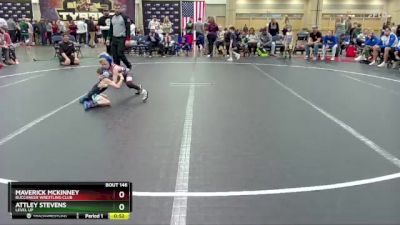 44 lbs Cons. Semi - Maverick McKinney, Buccaneer Wrestling Club vs Attley Stevens, Level Up