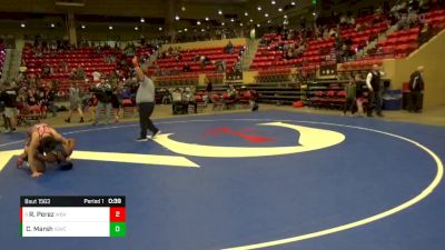 140 lbs Cons. Round 4 - Roman Perez, Wichita Blue Knights vs Christian Marsh, Iron Grapplers Wrestling Club