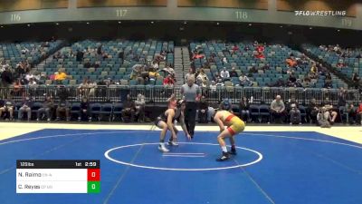 125 lbs Semifinal - Nick Raimo, UN-Arizona State vs Cole Reyes, UN-California Poly