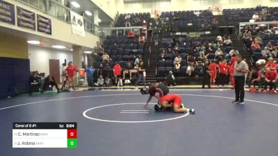 157 lbs Consi Of 8 #1 - Carlos Martinez, Bakersfield vs Jonathan Aldana, Santa Ana