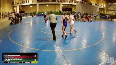 144 lbs Cons. Round 3 - Cooper Milligan, Spanish Springs vs Camden Bradshaw, Las Vegas