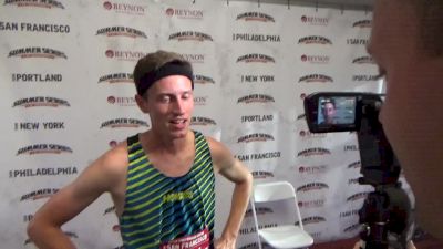 Colby Alexander after running a huge PR and beating 3 Olympians