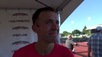 Chris Derrick runner up in the road 4 miler, battling back from achilles issues in 2015