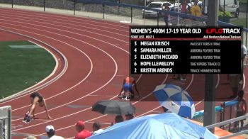 Girl's 400m, Heat 1 - Age 17-19