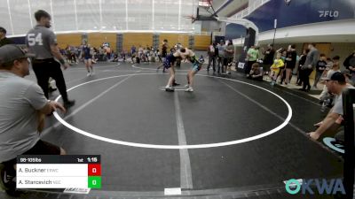 98-105 lbs Rr Rnd 2 - Aislyn Buckner, El Reno Wrestling Club vs Addison Starcevich, Norman Grappling Club