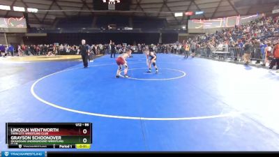 86 lbs Champ. Round 1 - Lincoln Wentworth, Twin City Wrestling Club vs Grayson Schoonover, Okanogan Underground Wrestling Club