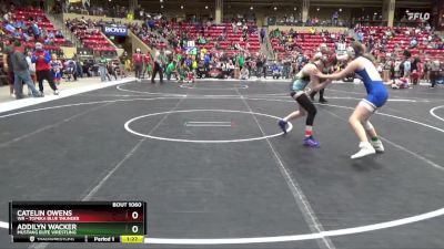 127 lbs 1st Place Match - Catelin Owens, WR - Topeka Blue Thunder vs Addilyn Wacker, Mustang Elite Wrestling