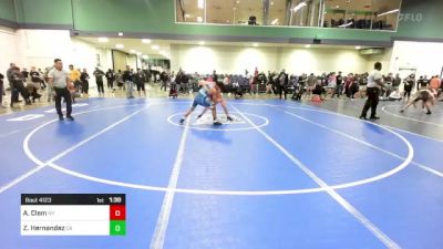 126 lbs Consi Of 128 #2 - Anthony Clem, NY vs Zaydrien Hernandez, CA