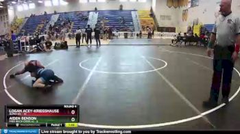 126 lbs Round 4 (8 Team) - Aiden Benson, Free-Buch-Creek #2 vs Logan Acey-Kriegshauser, Alpha WC