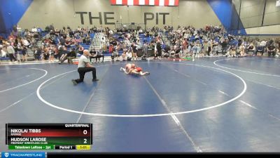 70 lbs Quarterfinal - Hudson LaRose, Fremont Wrestling Club vs Nikolai Tibbs, Ravage