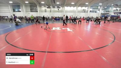 68 lbs Consi Of 8 #1 - McKenzie Harshman, Ashland vs Tate Hosford, New England Gold WC