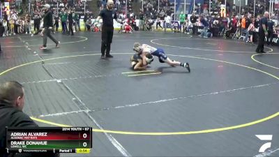 67 lbs Champ. Round 2 - Drake Donahue, Lowell WC vs Adrian Alvarez, Algonac Mat Rats