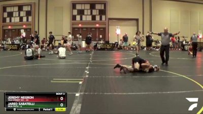 130 lbs Round 1 (6 Team) - Jared Sabatelli, Iron Faith vs Jeremy Negron, Yale Street WC