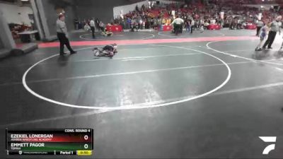 95 lbs Cons. Round 4 - Ezekiel Lonergan, Askren Wrestling Academy vs Emmett Pagor, Tomah